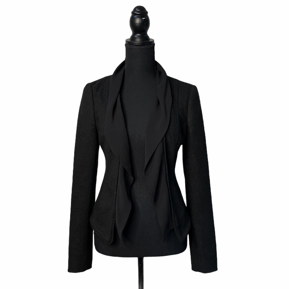 UO: Silence & Noise | Black Draping Blazer Small